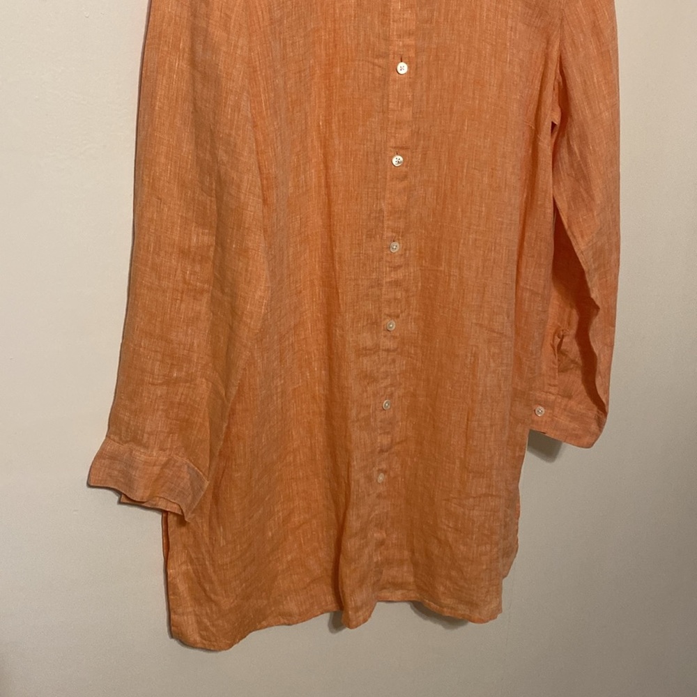 J. Jill Peach linen Tunic Top - Picture 4 of 14